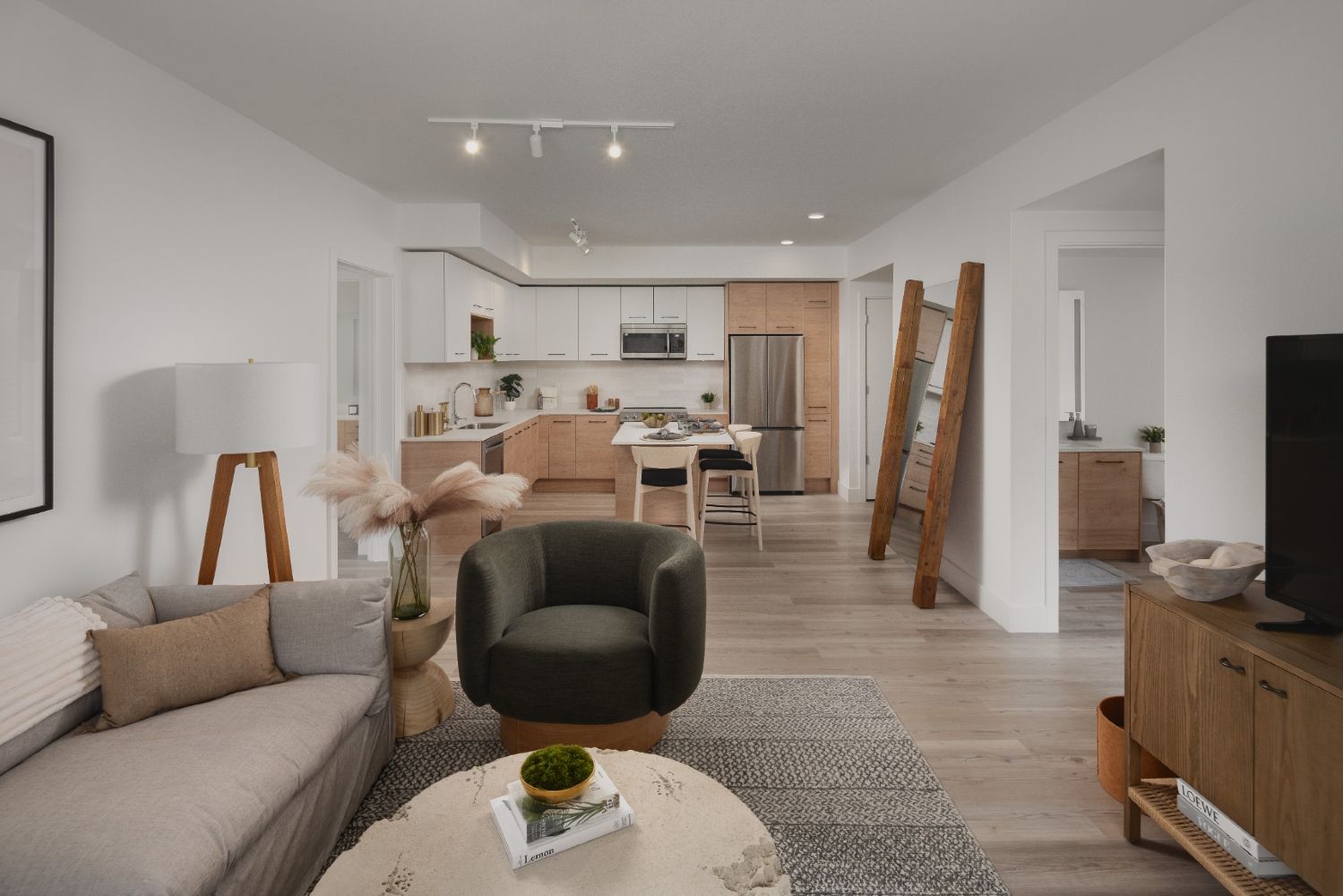 Open concept apartment