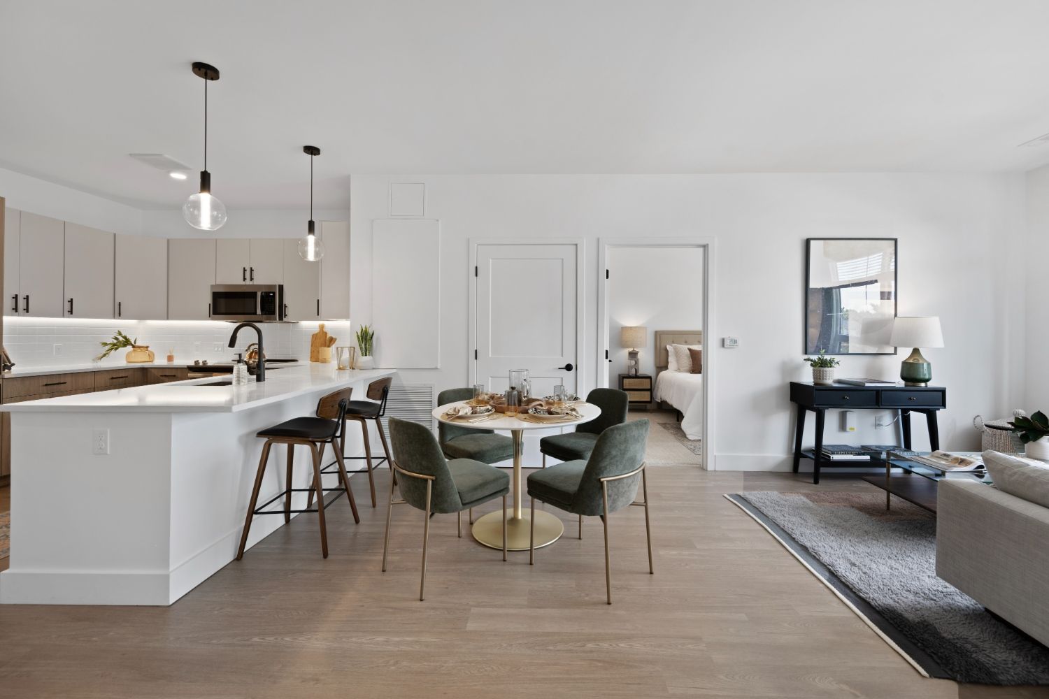 An ideal for entertaining or a quiet evening at home