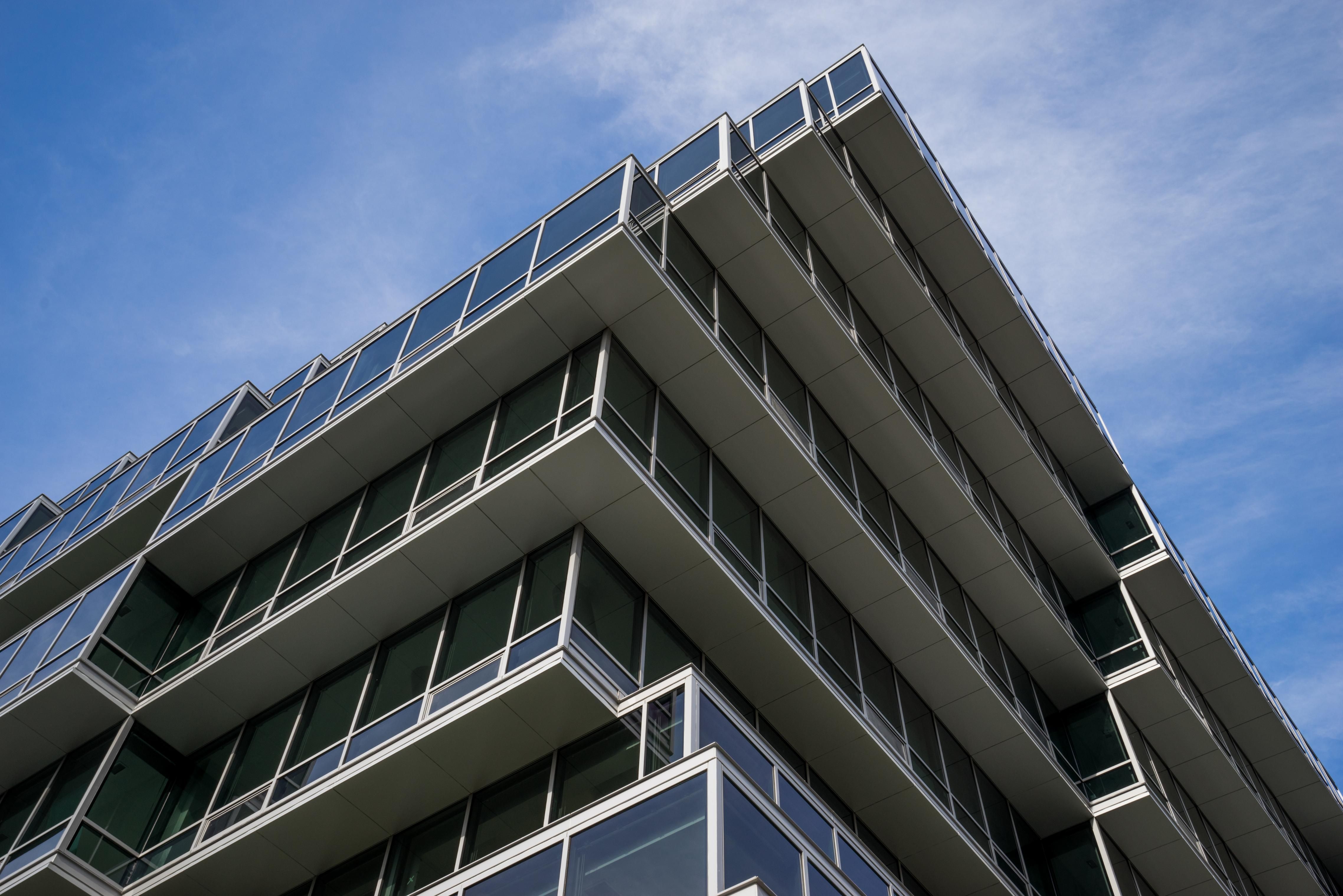 Close-up exterior view of building
