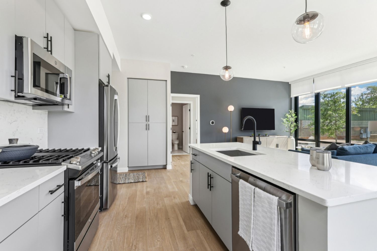 A kitchen designed for those who love to cook and entertain in elegance
