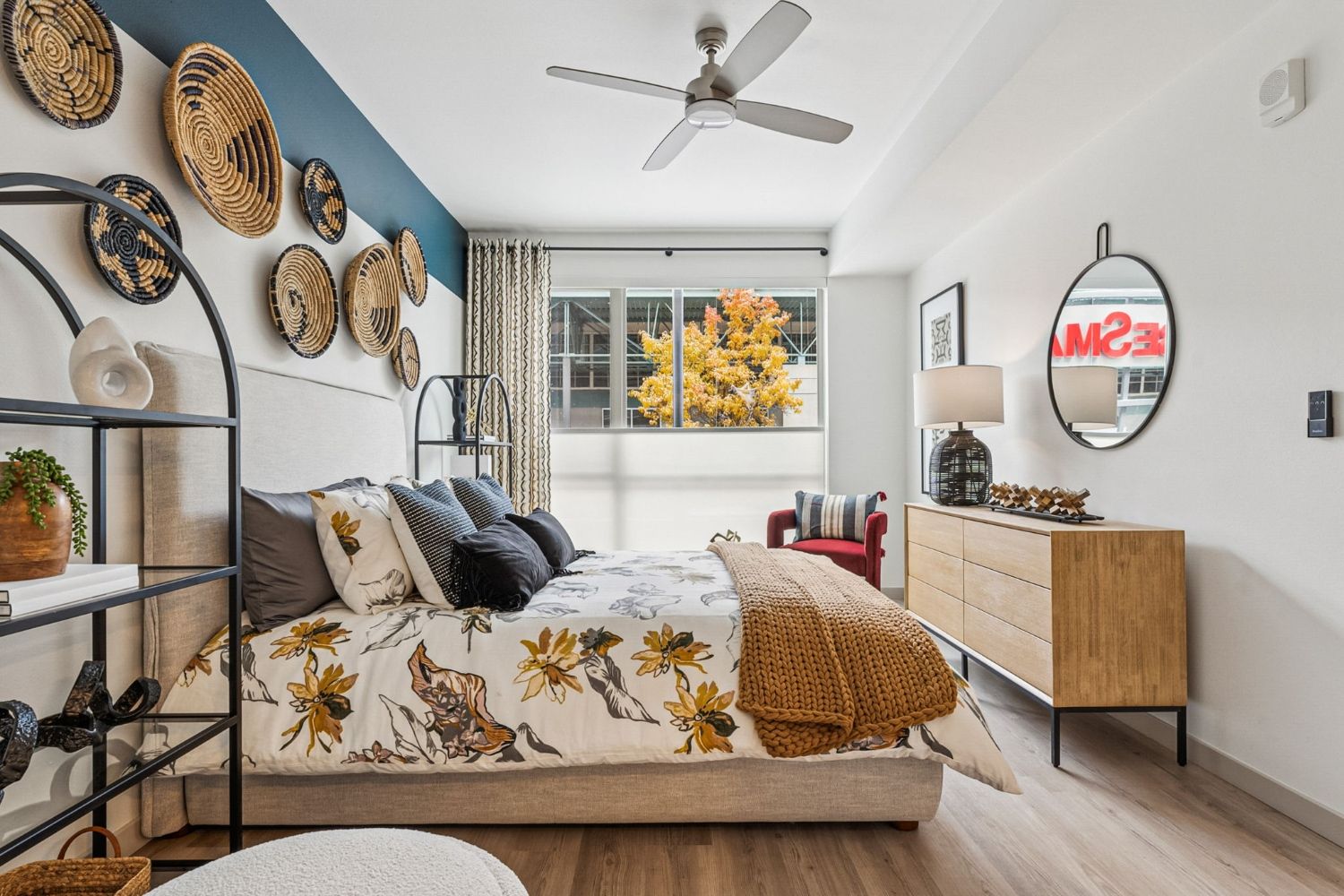 Relax in style in this spacious bedroom