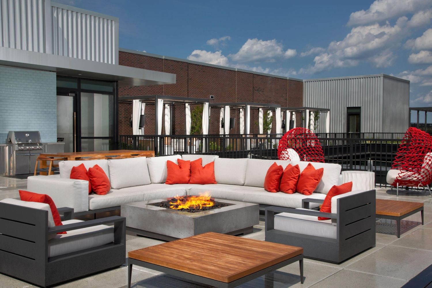 Rooftop firepit