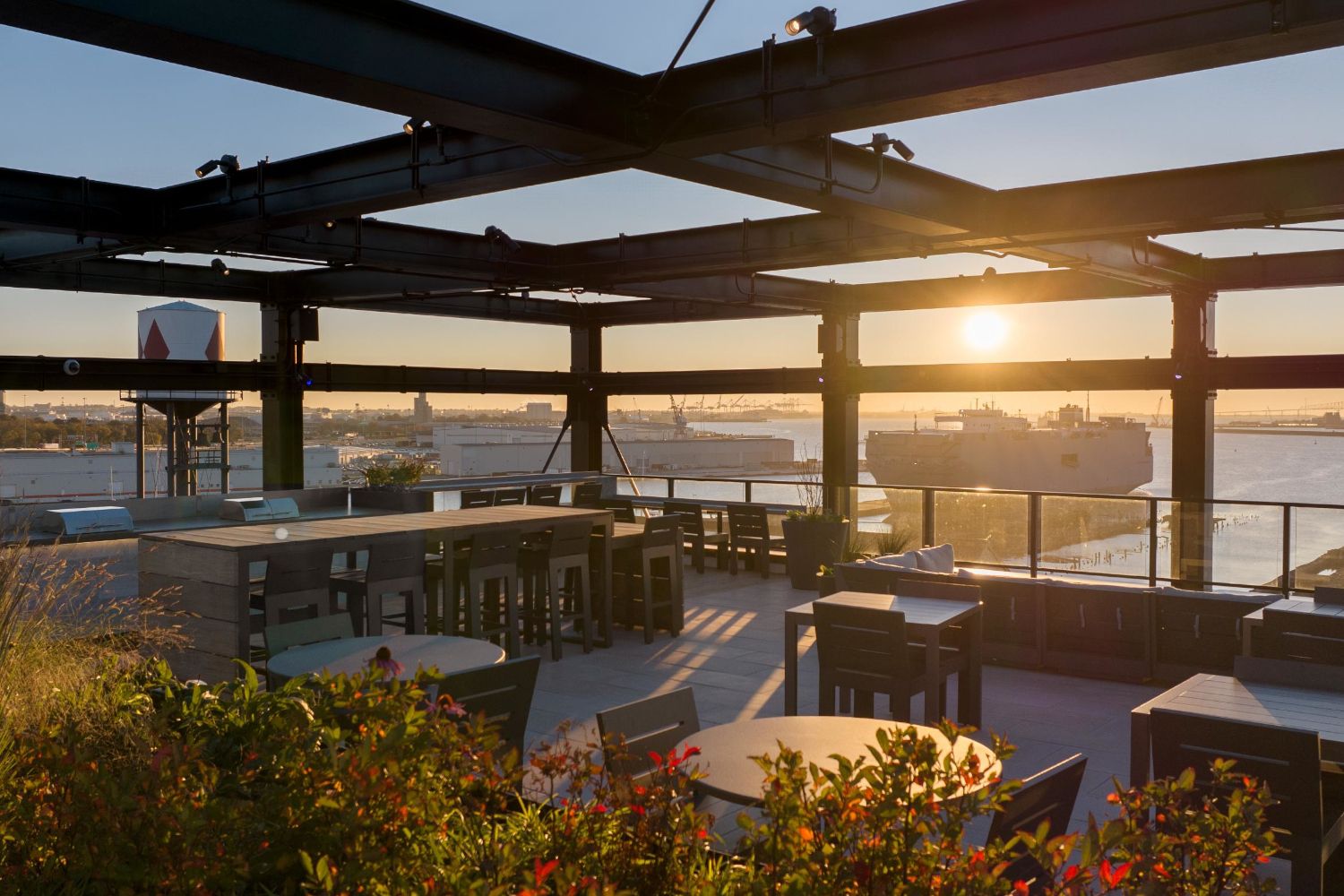 Rooftop deck