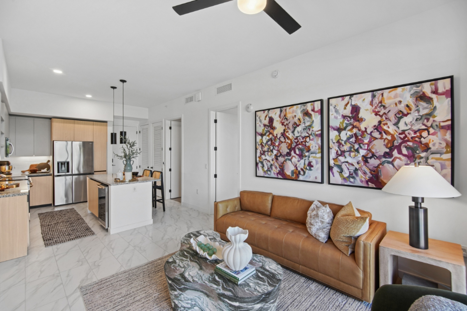 Living Room and Kitchen