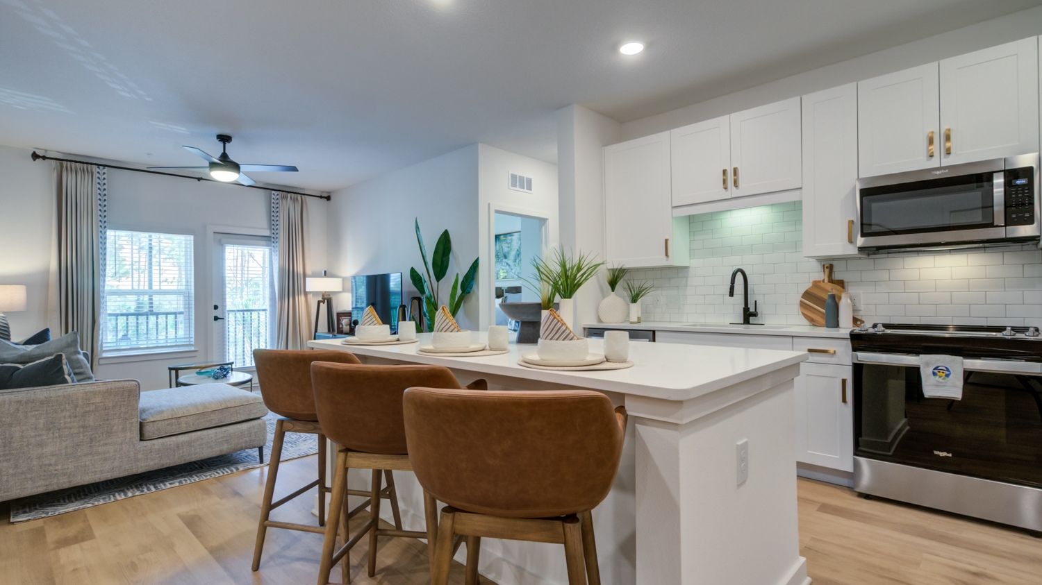 Kitchen and Living Room