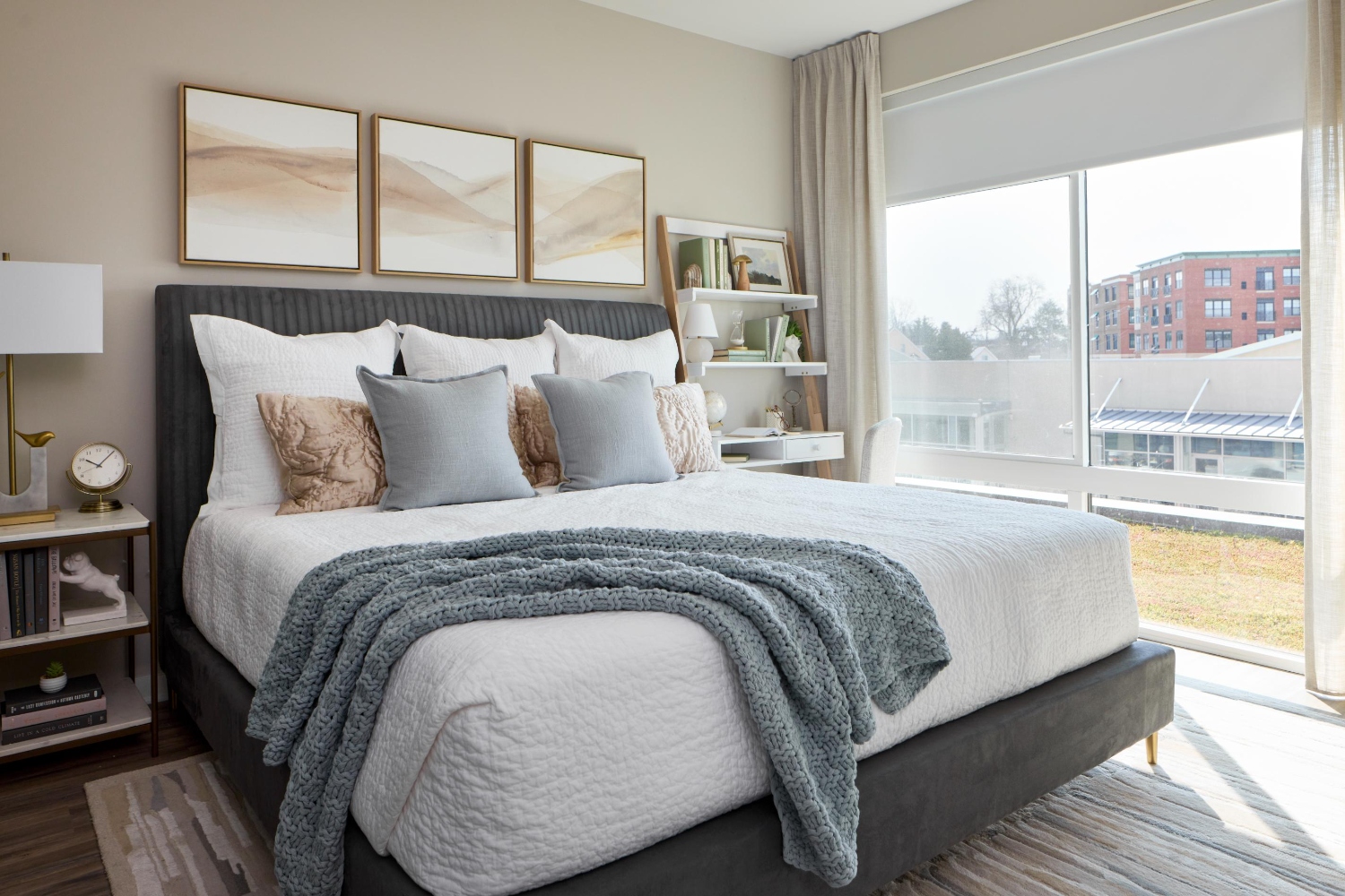 A thoughtfully designed bedroom where every detail invites relaxation