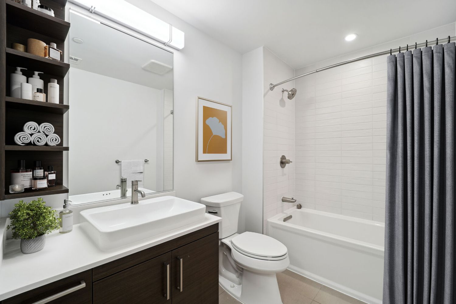 Refresh with pristine finishes in your bathroom