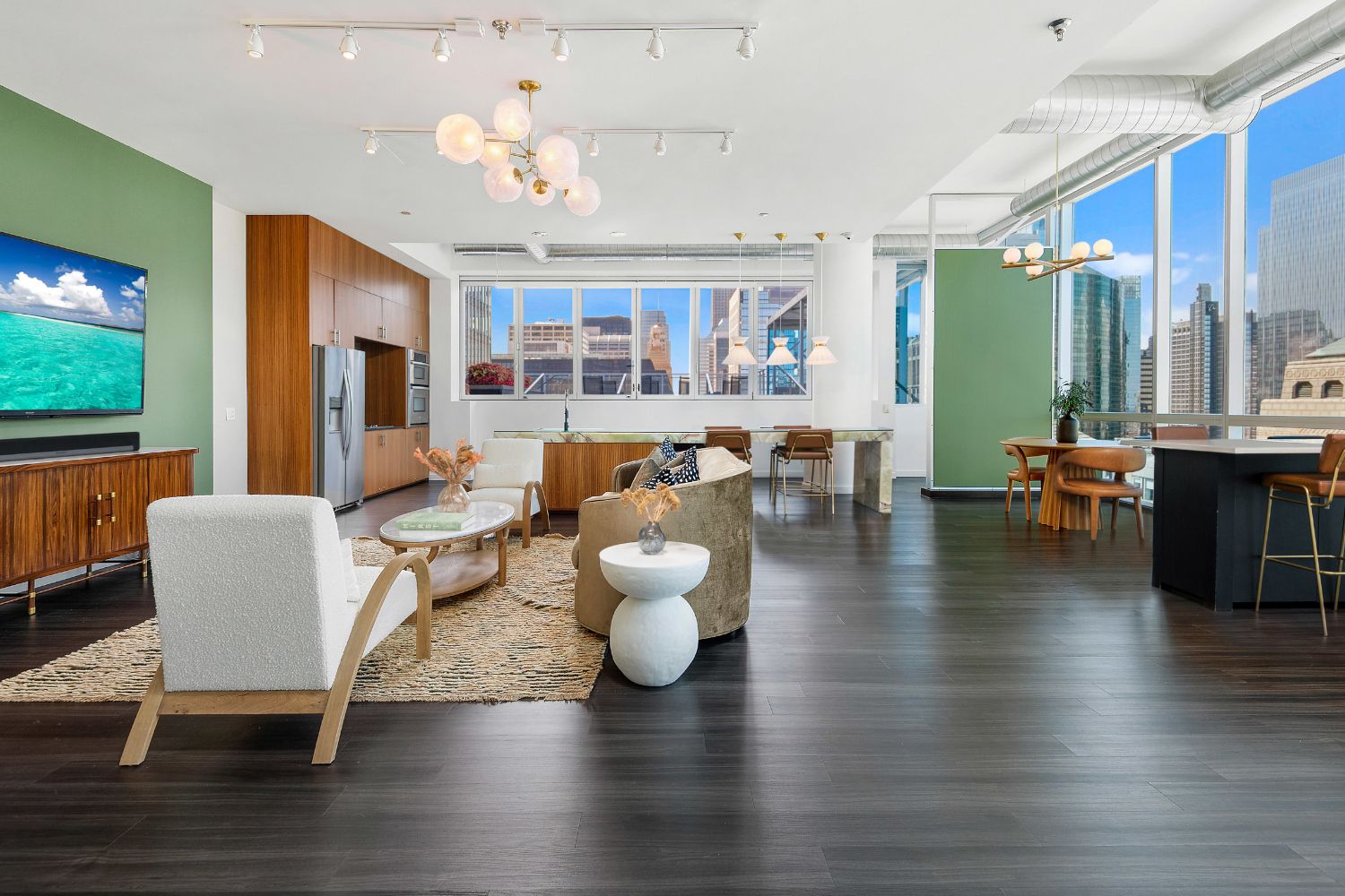The lounge has been expertly curated to create a relaxed, contemporary-styled environment.
