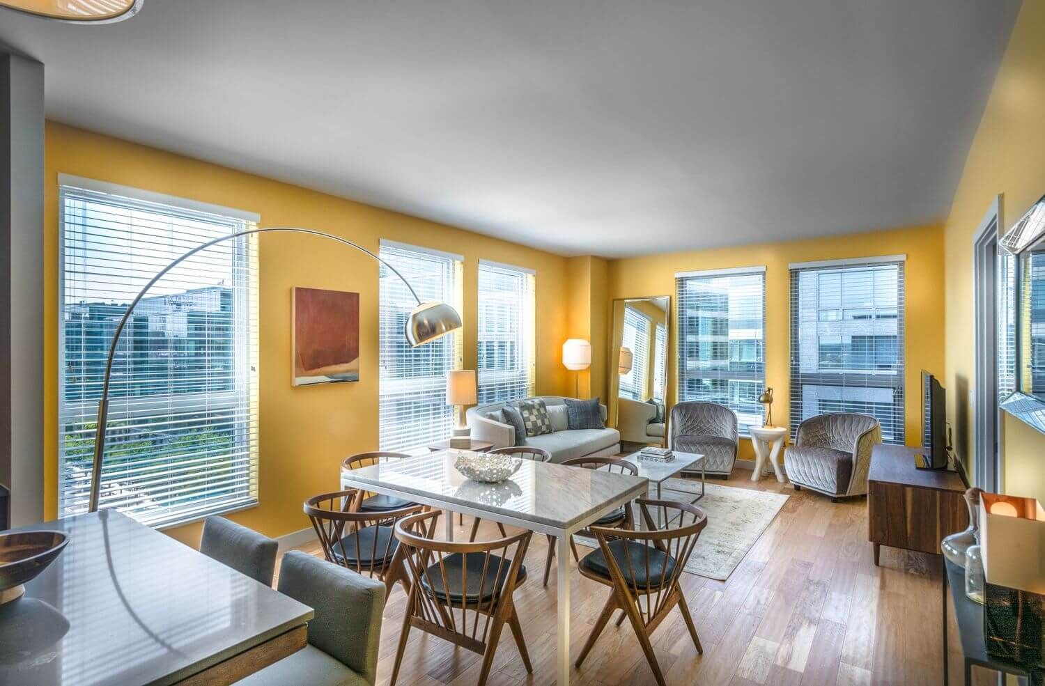 Well lit living spaces