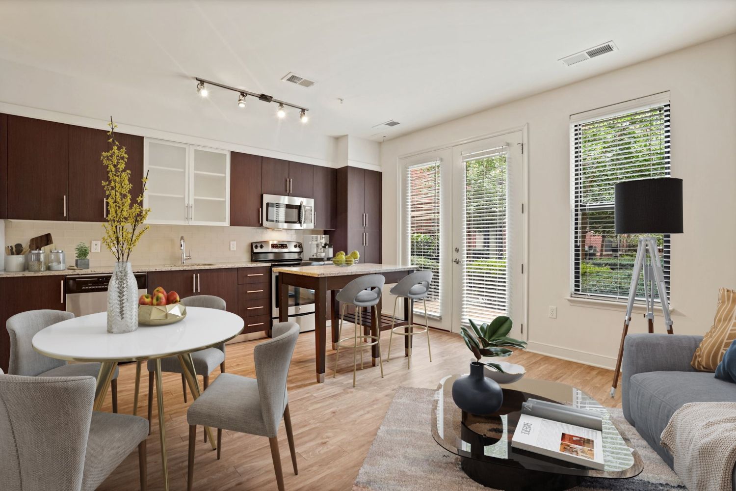 Kitchen and Living Room