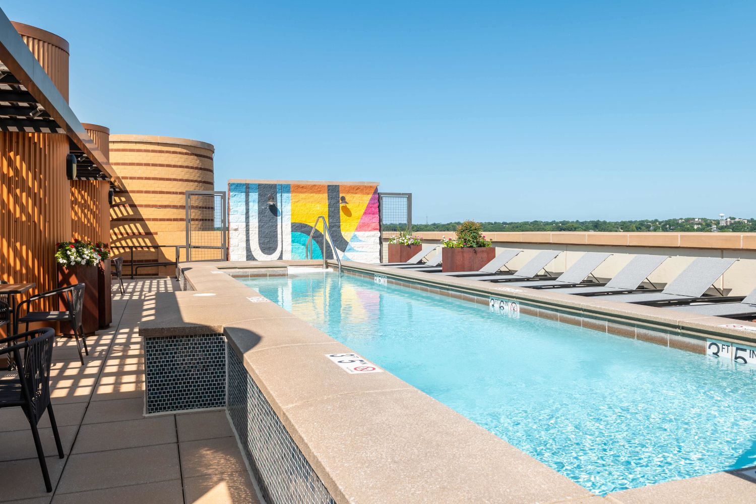 A pool perfect for a hot summer day