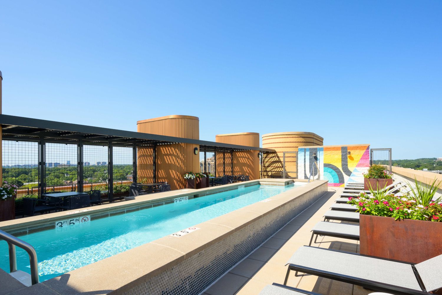A pool perfect for a hot summer day