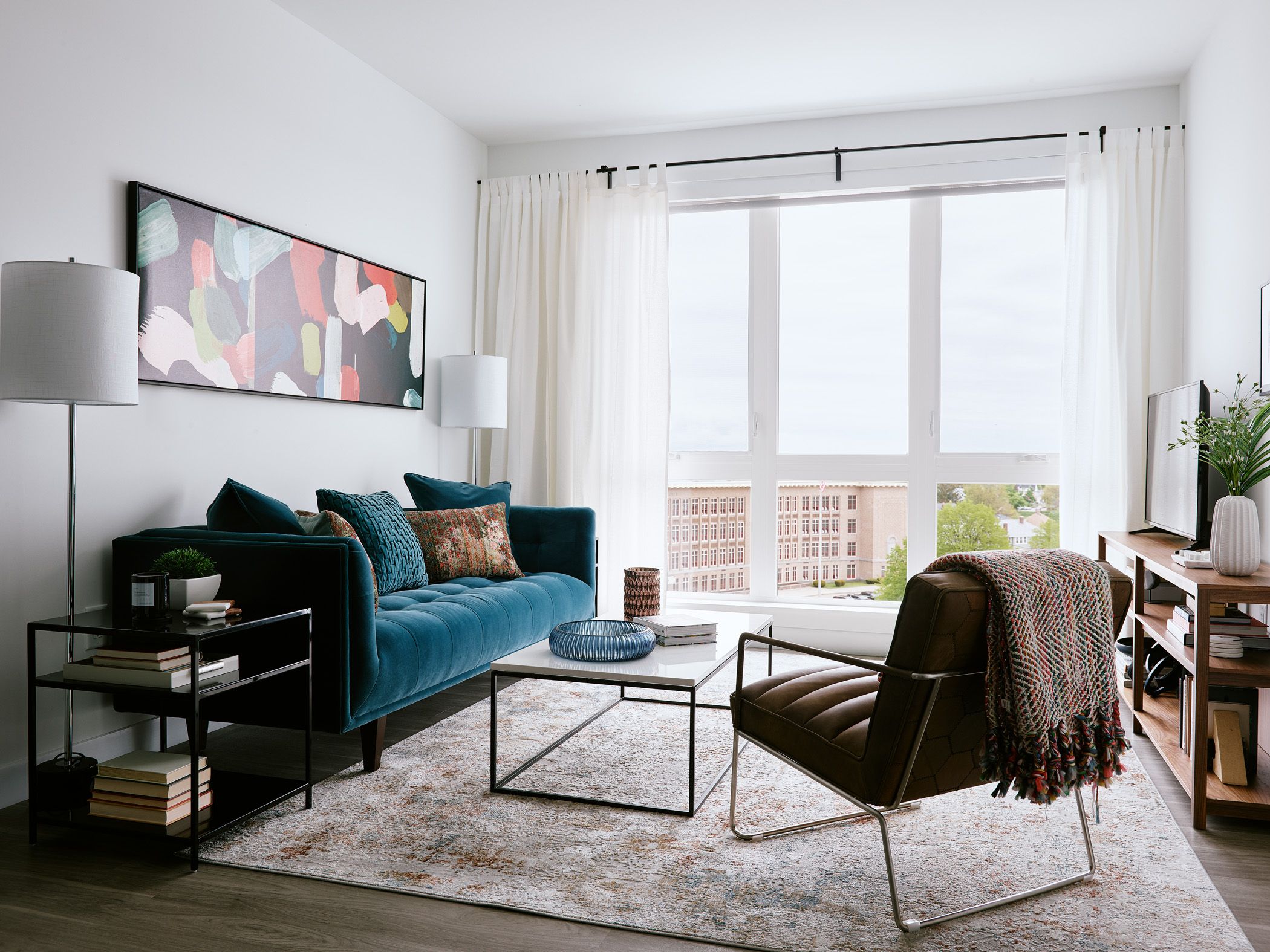 Residences at The Abby feature extra-large windows, giving your space plenty of light.