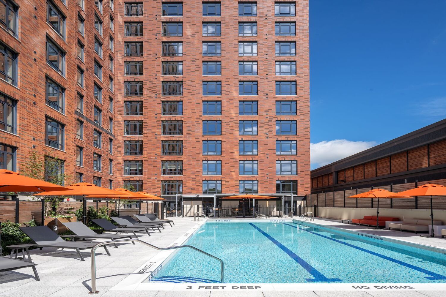 Heated three-season pool