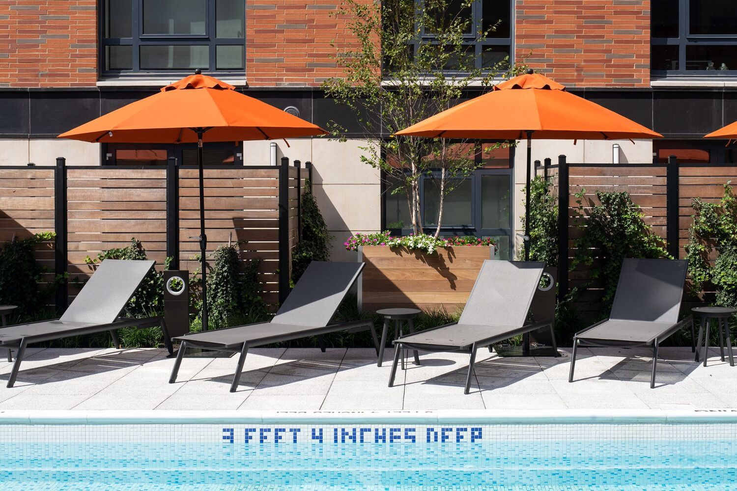 Poolside seatings for all three seasons