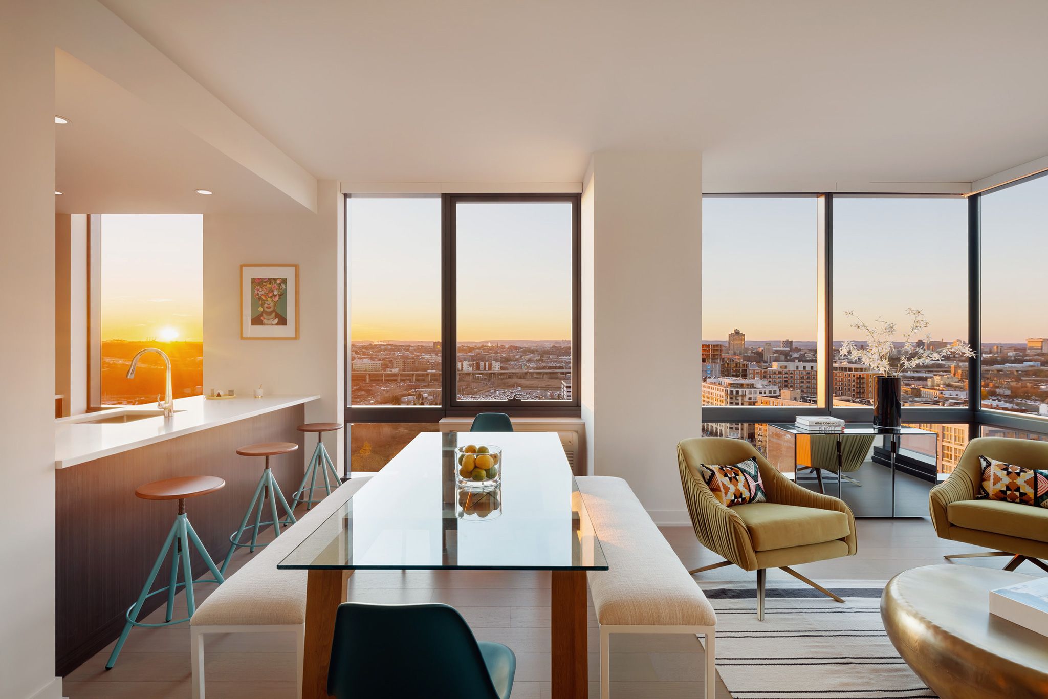 Living Room & Kitchen