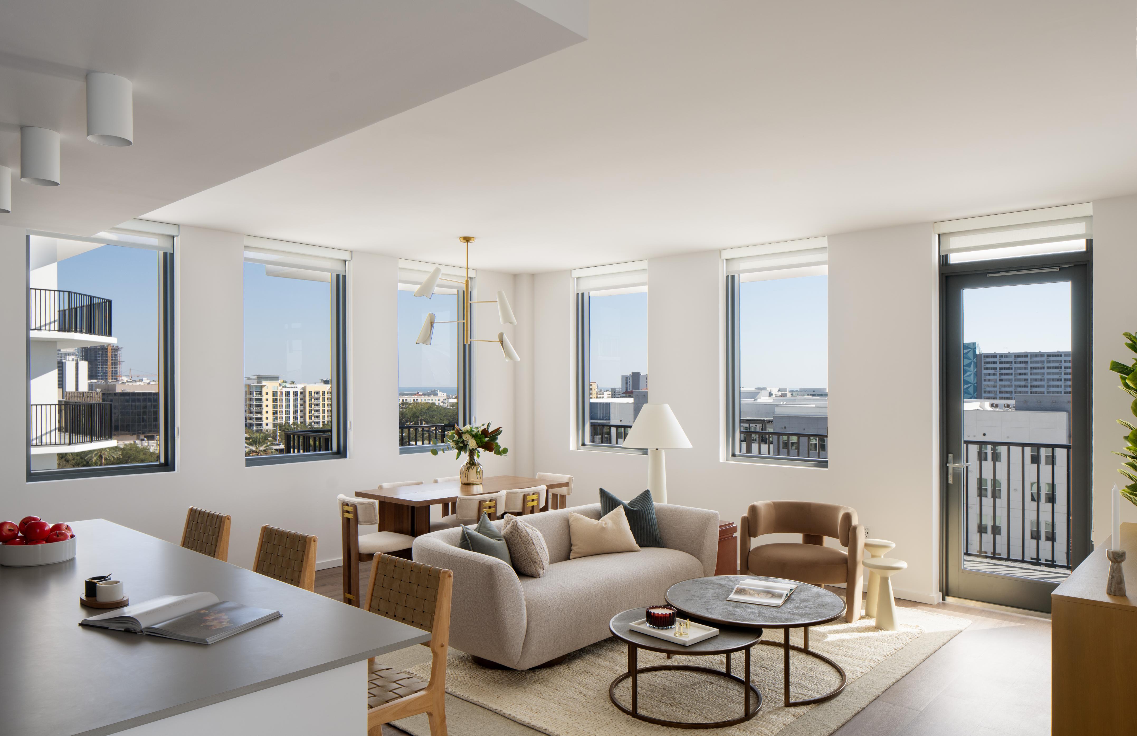 Warm, wide-plank flooring with the look of natural wood