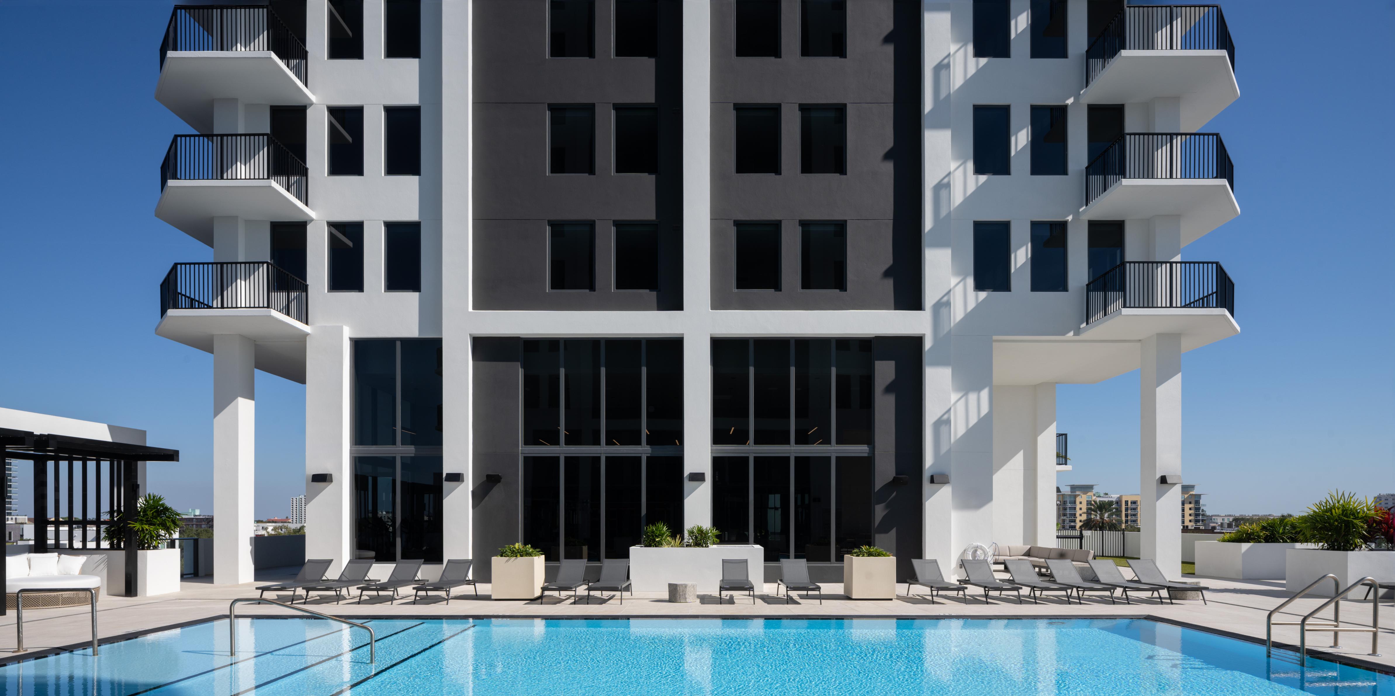 Saltwater heated resort-style pool