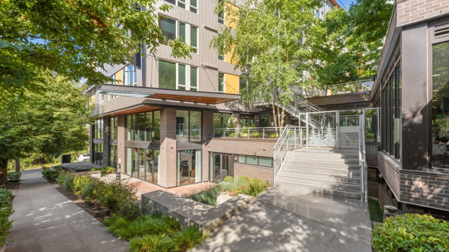 Modern multi-story apartment building at Eleanor in Seattle