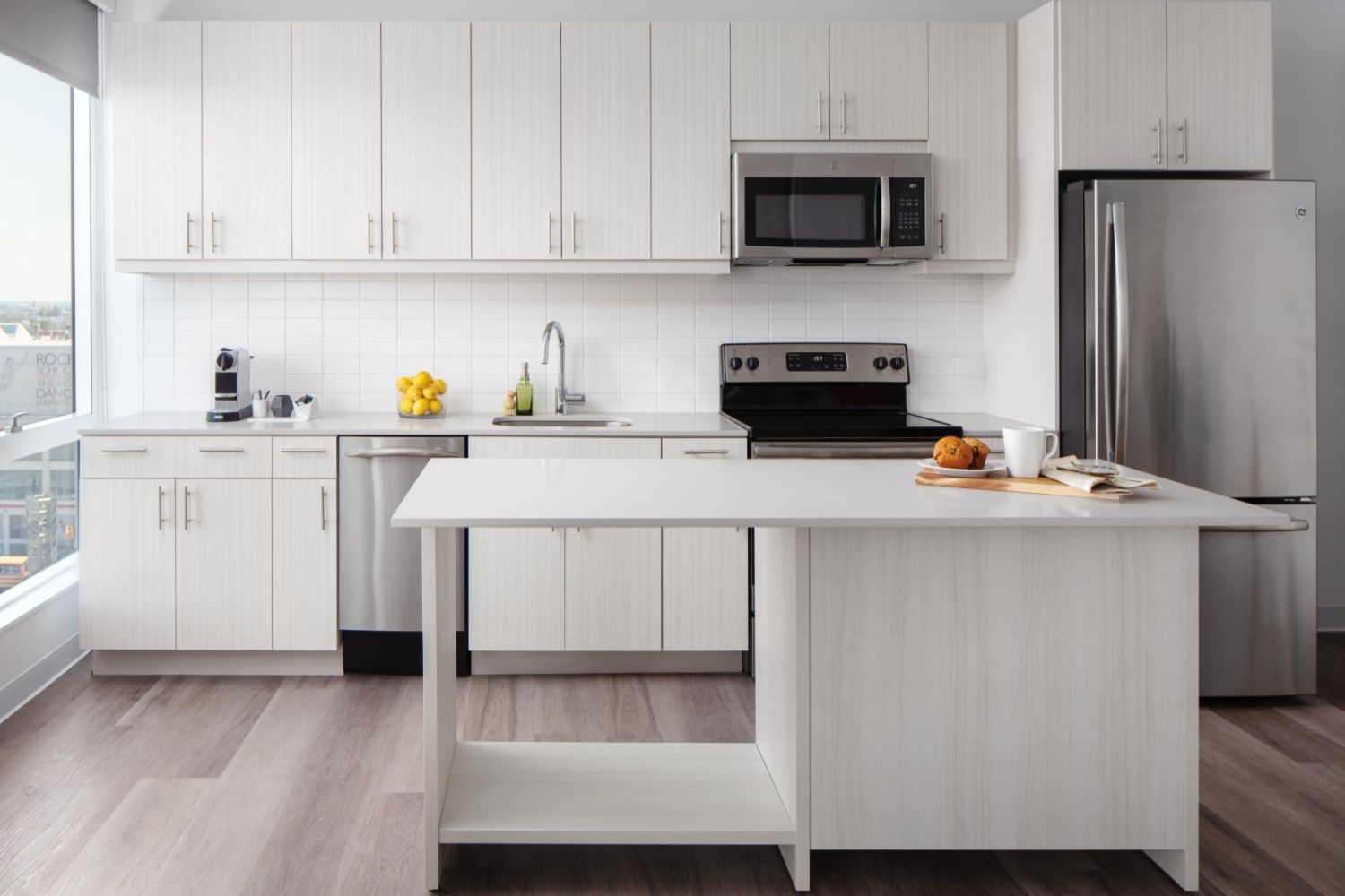 Kitchen with island