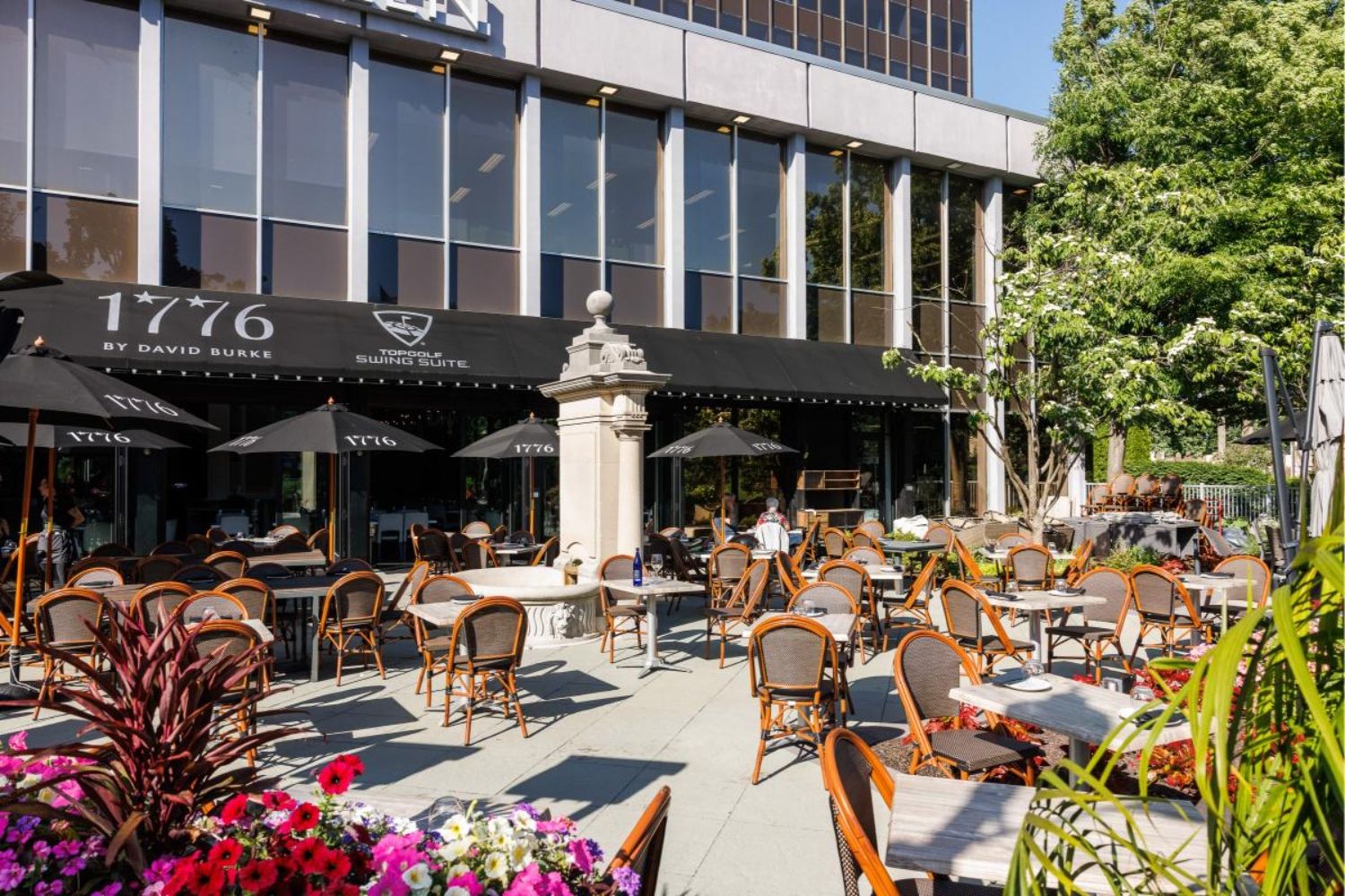 Mingle within a vibrant town center